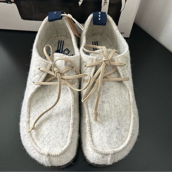 Asportuguesas Wool Cork Lace-up Shoes Off-White - Picture 2 of 9